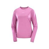 Salomon SHAKEout CORE LS TEE Kadın Koşu Uzun Kollu Tişört LC2775100 Pembe