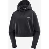 Salomon Short Hoodie Kadın Siyah Sweatshirt