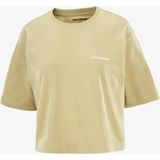Salomon Short Relaxed Kadın Tişört Gray Green LC2680800 - Yeşil