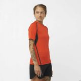 Salomon S/lab Speed Kadın Koşu Tişört - Kırmızı