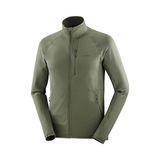 Salomon Sntıal Lıghtwarm Fz M Erkek Outdoor Polar Ceket LC3052000 Yeşil - Renk