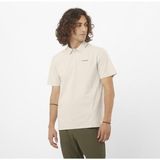 Salomon Trackline Polo M Erkek T-Shirt - Krem - 2XL