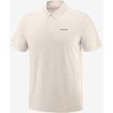 Salomon Trackline Polo M Erkek T-Shirt - Krem