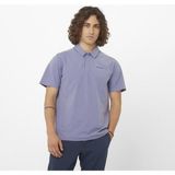 Salomon Trackline Polo M Erkek T-Shirt - Mavi