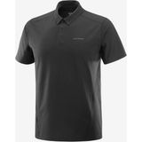 Salomon Trackline Polo M Erkek T-Shirt - Siyah
