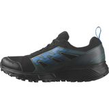 Salomon Wander Gore-Tex erkek parkur koşu ve yürüyüş ayakkabısı, dış mekan için hazır, sönümleme sayesinde konfor, Black Darkest Spruce Ibiza Blue, 44 EU