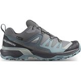 Salomon x Ultra 360 Gtx Gri Turkuaz Kadın Outdoor Ayakkabı – Su Geçirmez, Trekking & Hiking - Gri - Turkuaz