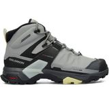 Salomon x Ultra 4 Mid Waterproff Leather Womens Boot Hakiki Deri Su Geçirmez Nefes Alabilen Kadın Bot Gri