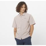 Salomon Xplration Ss Shirt M Erkek Gömlek - Krem - XL