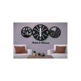 Salon Duvar Saati 40 Cm Çiçekler 30 Cm Kişiye Özel No 1023