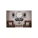 Salon Duvar Saati 40 Cm Çiçekler 30 Cm Kişiye Özel No156