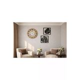 Salon Duvar Saati 40 Cm Çiçekler 30 Cm Şık Tasarım Mrc Hediye Sepeti No:1043