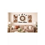 Salon Duvar Saati 40 Cm Yapraklar 4 Adettirmrc Hediye Sepeti No:925