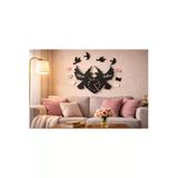 Salon Duvar Saati 50 Cm Kuş Temalı Kişiye Özel Mrc Hediye Sepeti No:1035
