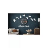 Salon İçin Duvar Saati Kişiye Özel 40 Cmdir Kuş 8 Adettir No 64