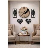 Salon İçin Şık Ve Modern Duvar Saati Kişiye Özel No 124