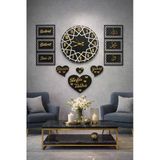 Salon Ve Oda İçin Duvar Saati Kişiye Özel Olarak Saat 40 Cm Yanındakilerin Her Biri 20*40 Ölçüdedir.