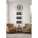 Salon Ve Odalar İçin Çok Şık Ve Tasarım Duvar Saati Ve 3Lü Set No 81