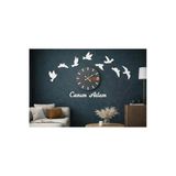 Salon Ve Odalar İçin Duvar Saati Kişiye Özel 40 Cm 8 Adet Kuş No 63