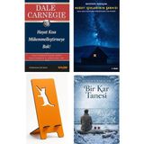 Salon Yayınları Hayat Kısa Mükemmelleştirmeye Bak! - Dale Carnegie + Kuzey Işıklarının Şarkısı + Telefon Tutucu + Bir Kar Tanesi