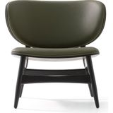 Saloni Spider Modern Retro Zeytin Yeşili Deri Berjer - Yağ Yeşili - Standart