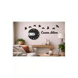 Salonlarıniza Şıklık Katacak Duvar Saati 40 Cm Kuşlarla Ahenk Verecek No4019