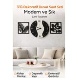 Salonlarıniza Şıklık Katacak Modern Çizgilerle Duvarlarınıza Yakışacak Şekilde Duvar Saati No4024