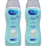 Saloon 2x450 ml Thermal Therapy Besleyici Kil Deniz Tuzu Duş Jeli