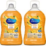 Saloon Sıvı Sabun Taze Mango Tropikal Esinti 3 lt 2'li Ferahlatıcı Koku