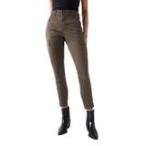 Salsa Jeans Koyu Yeşil Kadın Yüksek Bel Cropped Fit Denim Pantolon 21007052