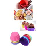 Salsepete Muffin Silikon Kek Kalıbı 6 Lı - Renkli