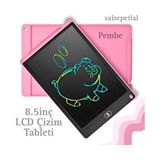 Salsepetial 8.5 İnç Grafik Dijital Kalemli LCD Çizim Tableti Çocuk Yazı Tahtası Eğlenceli Tasarım - Pembe