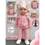 Salsepetial Büyük Boy Et Bebek 46 cm Kokulu Kutulu Model Bebek Tina Bebek 46 cm - Açık Pembe