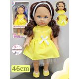 Salsepetial Büyük Boy Et Bebek 46 cm Kokulu Kutulu Model Bebek Tina Bebek 46 cm - Sarı