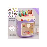 Salsepetial Kawaii Sevimli Kalem Kutusu Masaüstü Kalemlik Kawaii Kapaklı Kalem Kutusu Masa Üstü Organizer