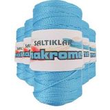 Saltıklar 3050 Mavi 100 gr 5 Adet Polyester Makrome İpi