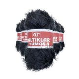 Saltıklar 5 Adet Siyah Yumoş Sakallı El Örgü İpi Yünü