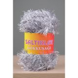 SALTIKLAR Gökküşağı Simli Yumoş Premium Simli Sakallı Ip 100gr/110m Gri-06