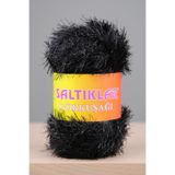 SALTIKLAR Gökküşağı Simli Yumoş Premium Simli Sakallı Ip 100gr/110m Siyah
