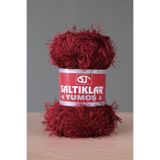 SALTIKLAR Premium Yumoş Sakallı Örgü Ipi Tüylü Ip Sakallı Ip 100gr/140m A Kalite Bordo-26