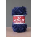 SALTIKLAR Premium Yumoş Sakallı Örgü Ipi Tüylü Ip Sakallı Ip 100gr/140m A Kalite Lacivert-05