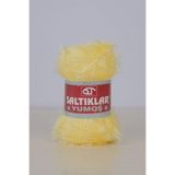 SALTIKLAR Premium Yumoş Sakallı Örgü Ipi Tüylü Ip Sakallı Ip 100gr/140m A Kalite Sarı-48