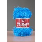 SALTIKLAR Premium Yumoş Sakallı Örgü Ipi Tüylü Ip Sakallı Ip 100gr/140m A Kalite Turkuaz-03