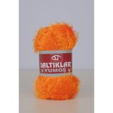 SALTIKLAR Premium Yumoş Sakallı Örgü Ipi Tüylü Ip Sakallı Ip 100gr/140m A Kalite Turuncu-103