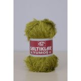 SALTIKLAR Premium Yumoş Sakallı Örgü Ipi Tüylü Ip Sakallı Ip 100gr/140m A Kalite Yeşil-44