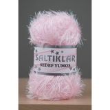 SALTIKLAR Sedef Simli Yumoş Premium Simli Sakallı Ip 100g/110m Pembe-13