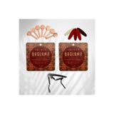 SALVADOR 2 Takım Bağlama Teli Mızrap Tezene Seti Burgu Kulağı ve Bağlama Kaposu Tam Set (0.22 Divan Bağlama)