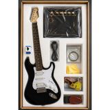Salvador DML260 Hsh Elektro Gitar Seti (Amfi, Kılıf, Kapo, Tel, Akort Cihazı, Askılık) - Siyah