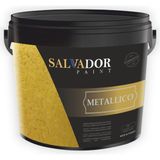 Salvador Metallıco Sedef Efektli Parlak Dekoratif Boya - Beyaz - 3 kg