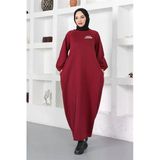 Şalvar Model Salaş Elbise Bordo